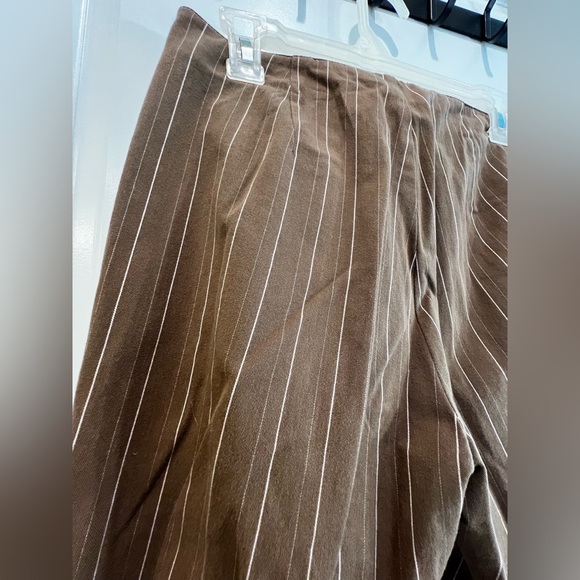 Dockers Mid Rise Brown Striped Dress Pants Size 4 - Picture 13 of 14